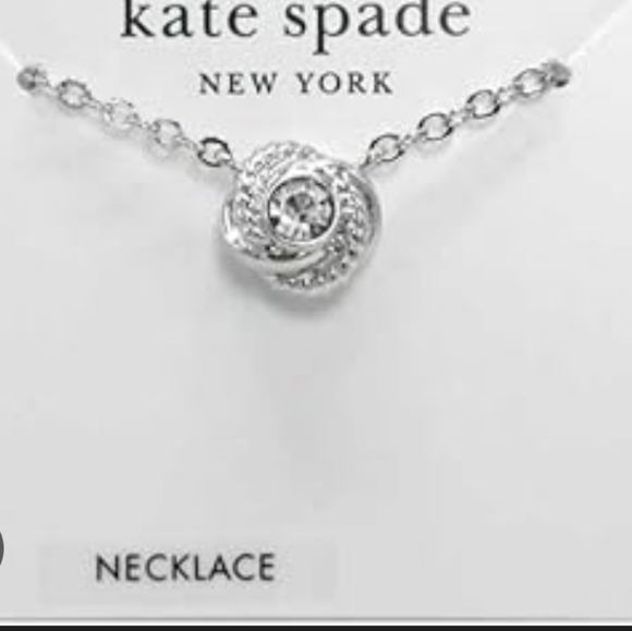 Kate Spade Infinity Beyond Knot Mini Pendent Silver W/ Dusty - Picture 2 of 7